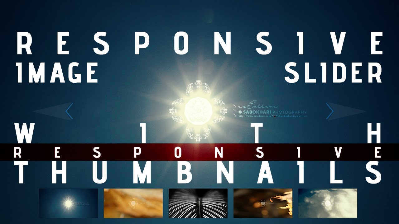 Responsive Image Slider with Thumbnails