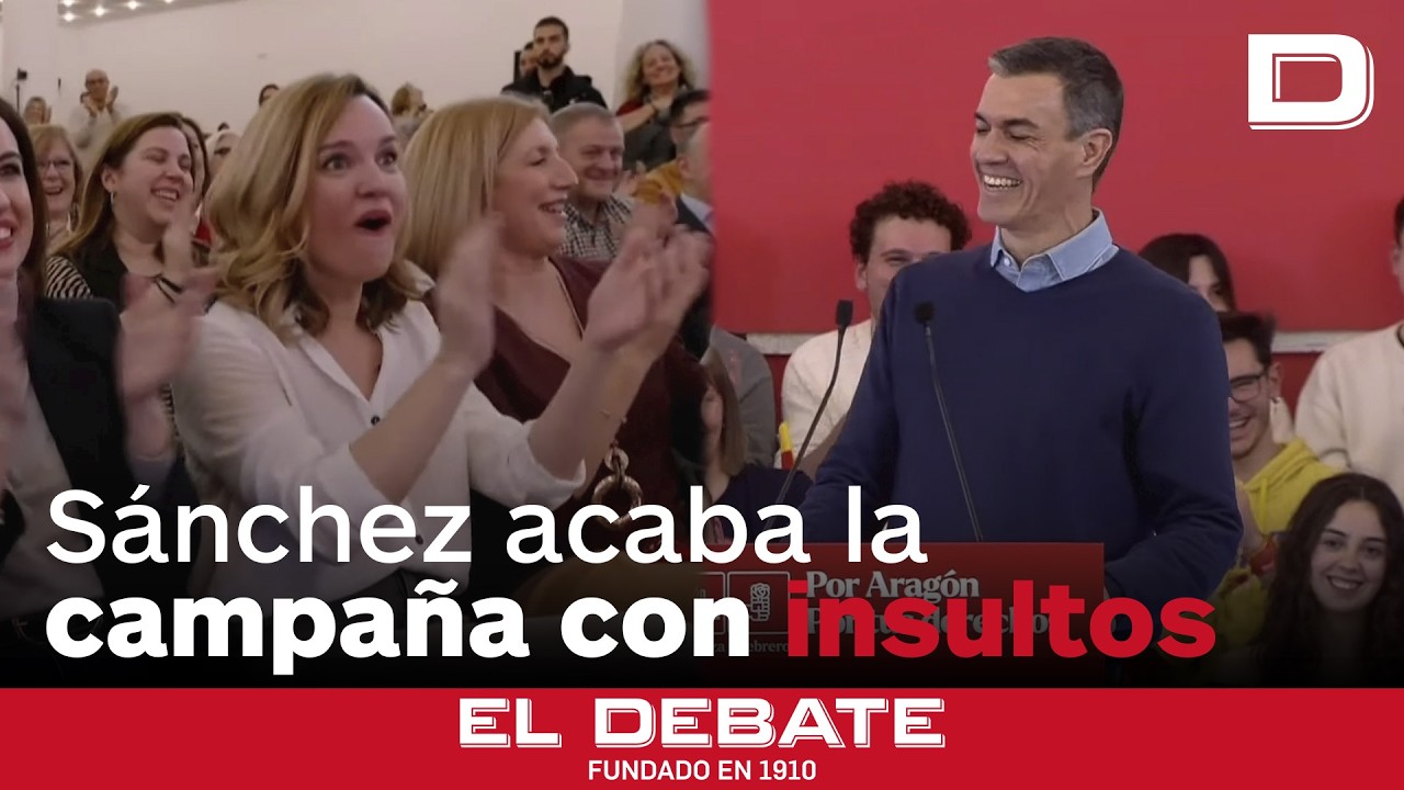 Pedro Sánchez cierra la campaña electoral con mofas y descalificativos contra Núñez Feijóo