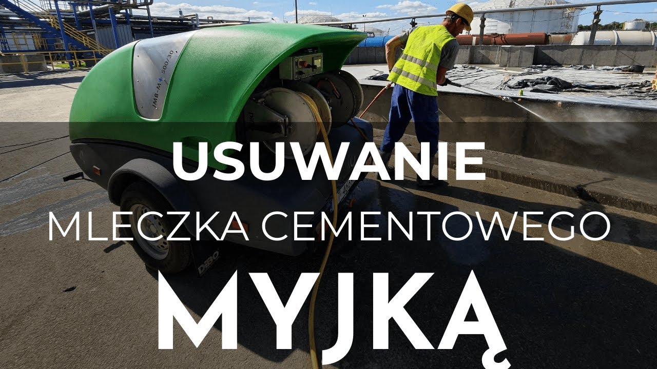 Usuwanie mleczka cementowego 💦 Hydromonitoring 500 bar dla rafinerii w Trzebini ➭ DiBO JMB-M+