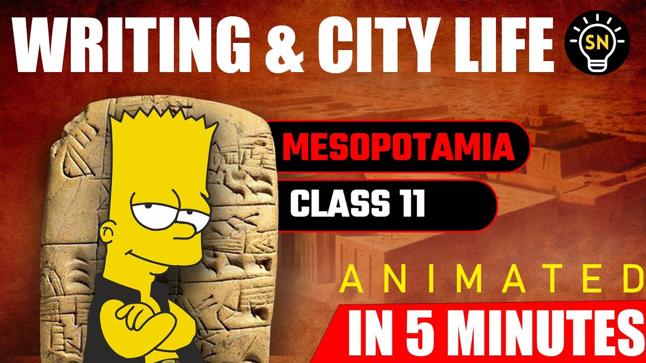 Writing & City Life | History Class 11 NCERT | Animation | In 5 Min | Shiksha Nation