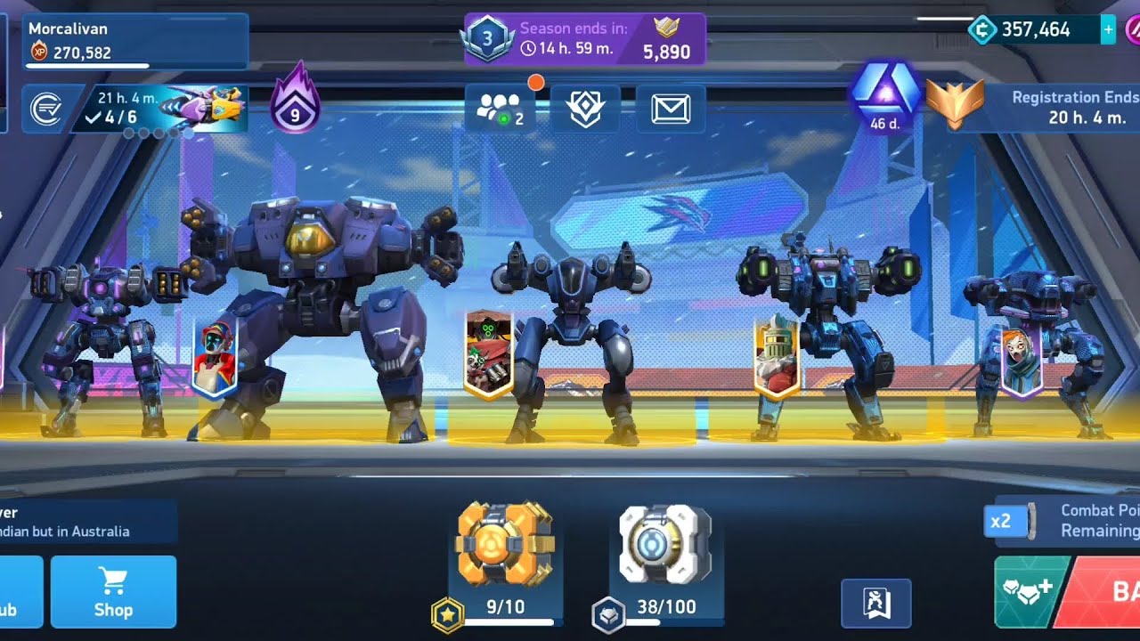 Mech Arena, Achievement Grinding