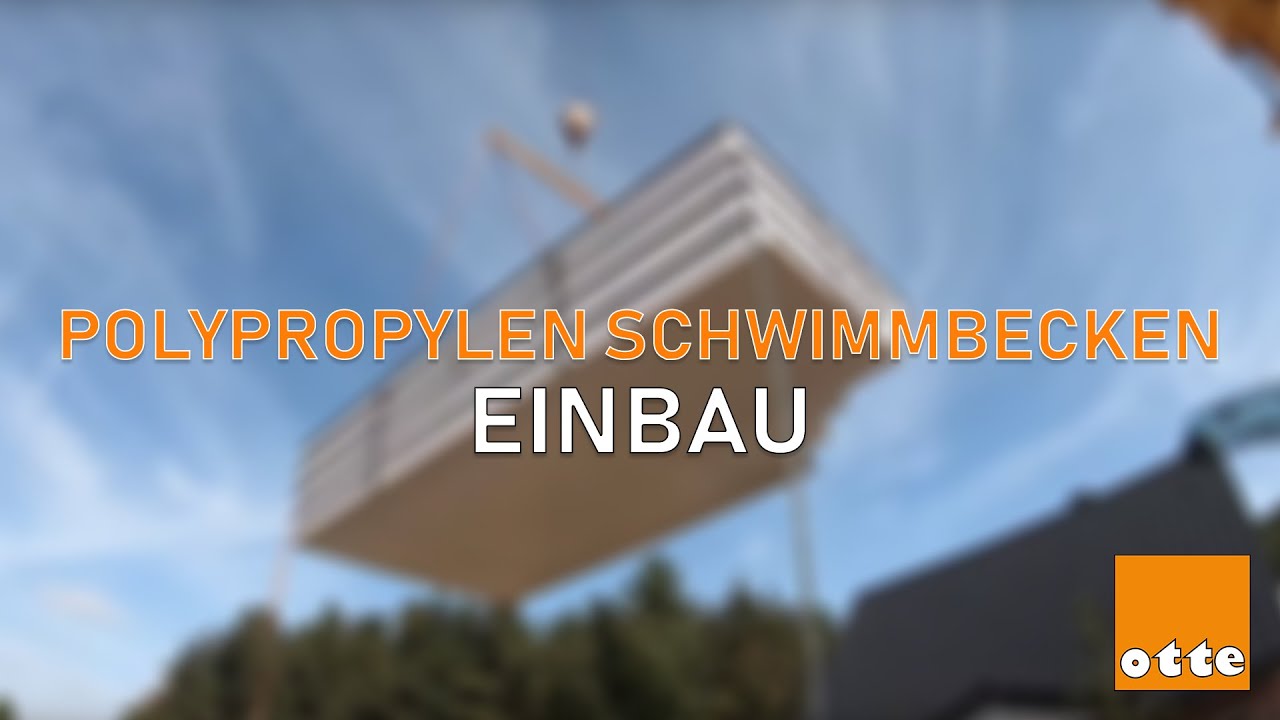 Polypropylen Pool Einbau Teil 1 | Otte Freizeit & Fitness