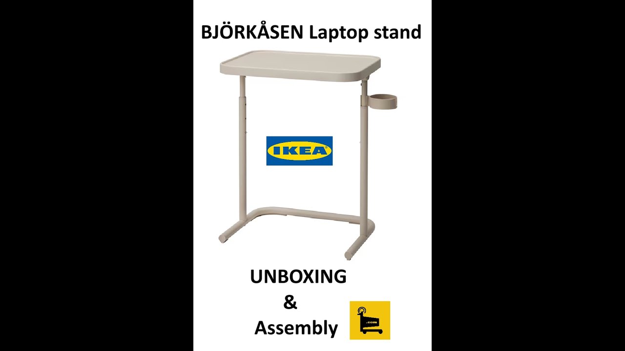 BJORKASEN Laptop stand, beige Unboxing & Assembly