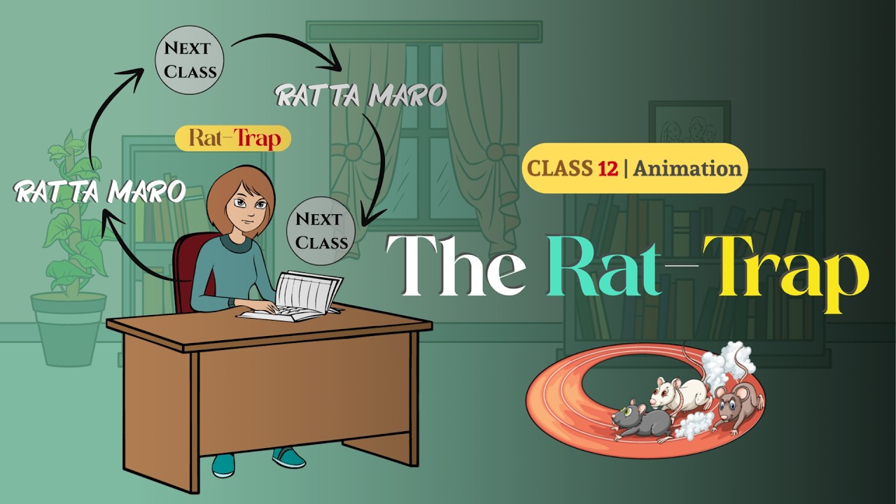 The Rattrap Class 12 | Animation video | Class 12 English Chapter 4 in hindi animation | The Rattrap