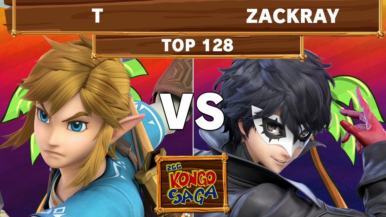 2GG Kongo Saga - T (Link) Vs GW | Zackray (Joker) Top 128 Winners - Smash Ultimate