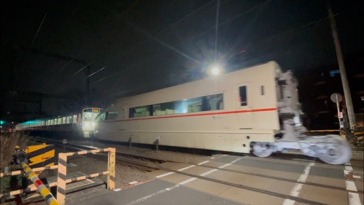 小田急ロマンスカー・VSE 50001号車　ロマンスカーミュージアム展示  深夜回送