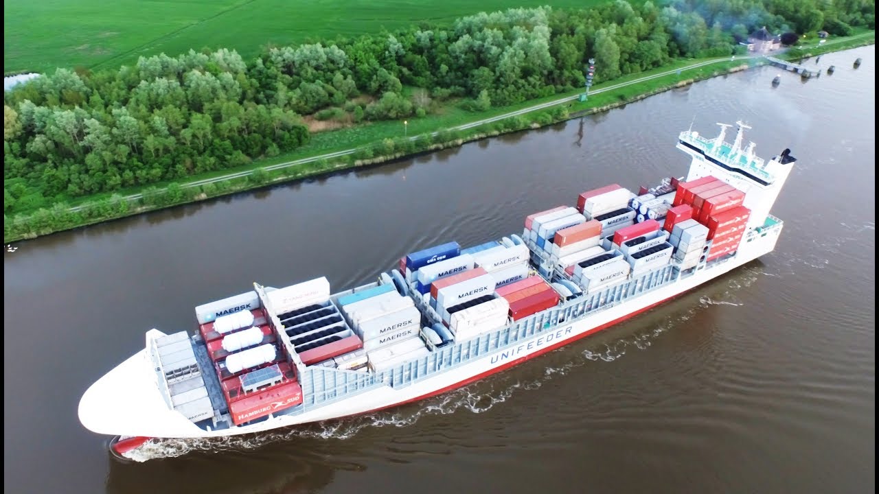 Schiffe im Nord-Ostsee-Kanal (NOK)