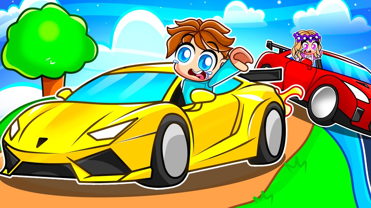 Driving SUPERCARS on DANGEROUS MOUNTAIN ROADS in Roblox!