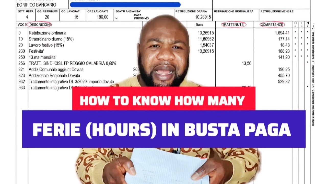 BUSTA PAGA - Как узнать, сколько фери у вас осталось в Busta Paga