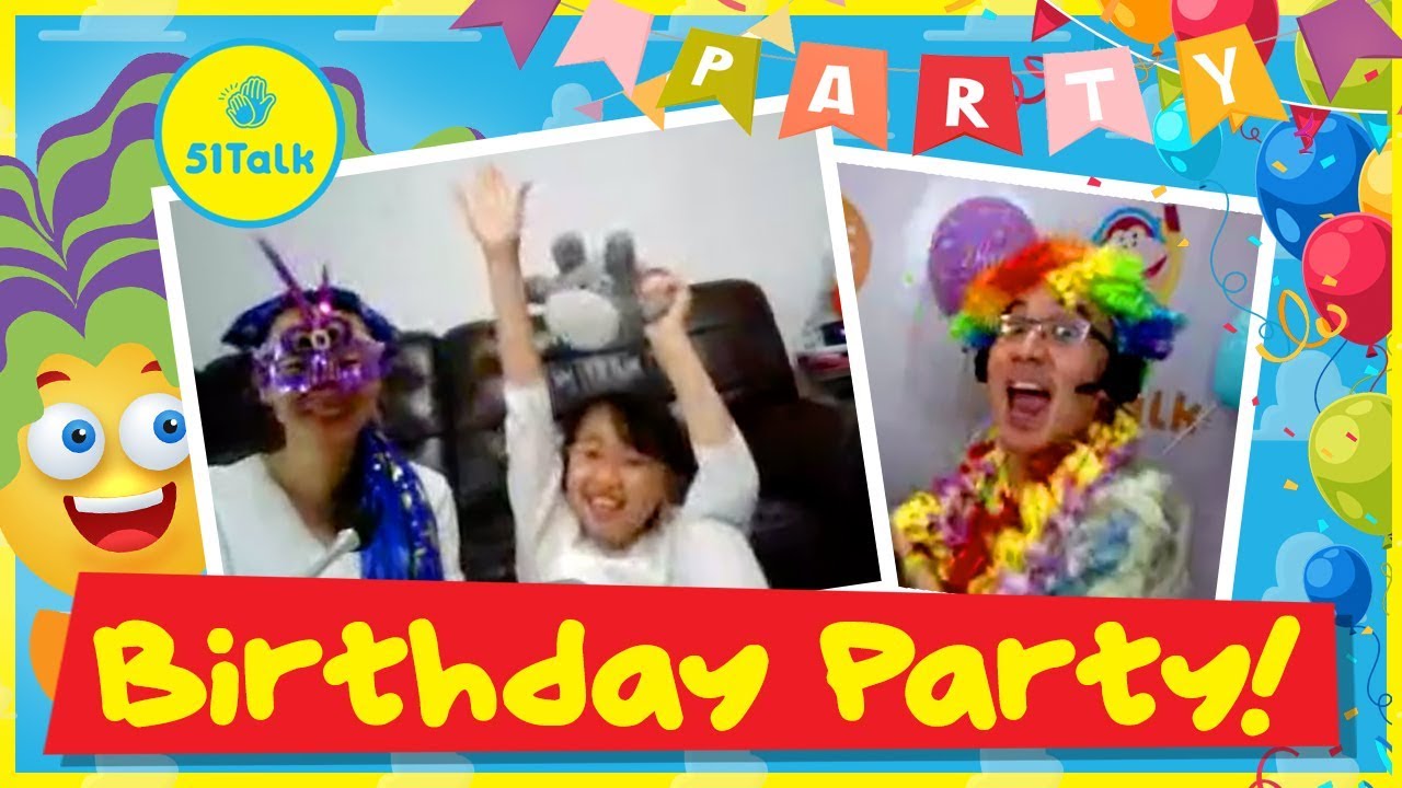 51Talk FULL CLASS | Level 1 Student BIRTHDAY PARTY!