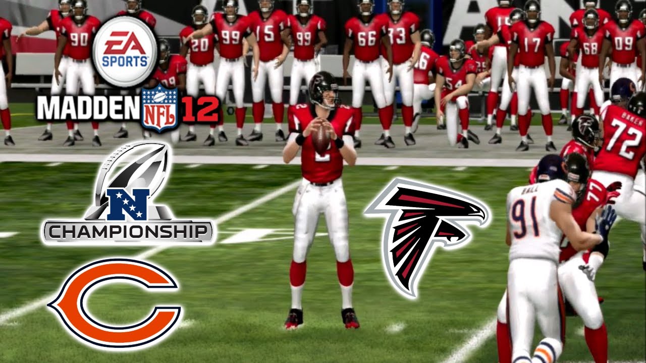 Madden 12 PS3 | Franchise Year 2 - NFC Championship: Bears @ Falcons (FULL GAME HD)