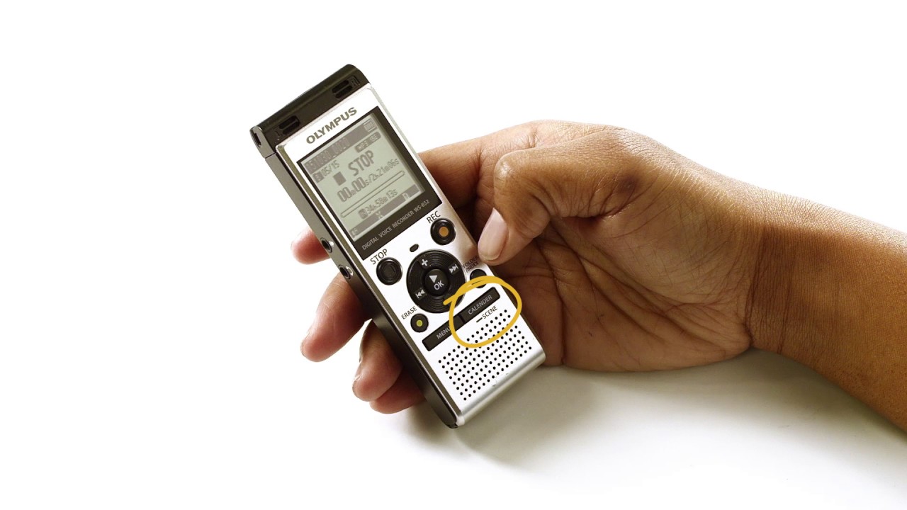 Selecting Folders on your Olympus Digital Voice Recorder