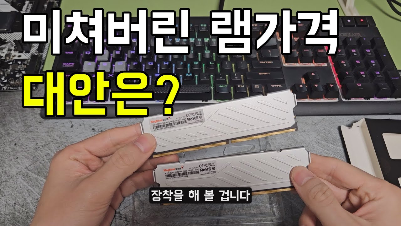 램값이 미쳤습니다. DDR5가 비싸다면 DDR4는 그나마 대안이 될 수 있습니다. 킹뱅크 DDR4 튜닝램은 어떨까요. 킹뱅크 DDR4 3600MHz CL18