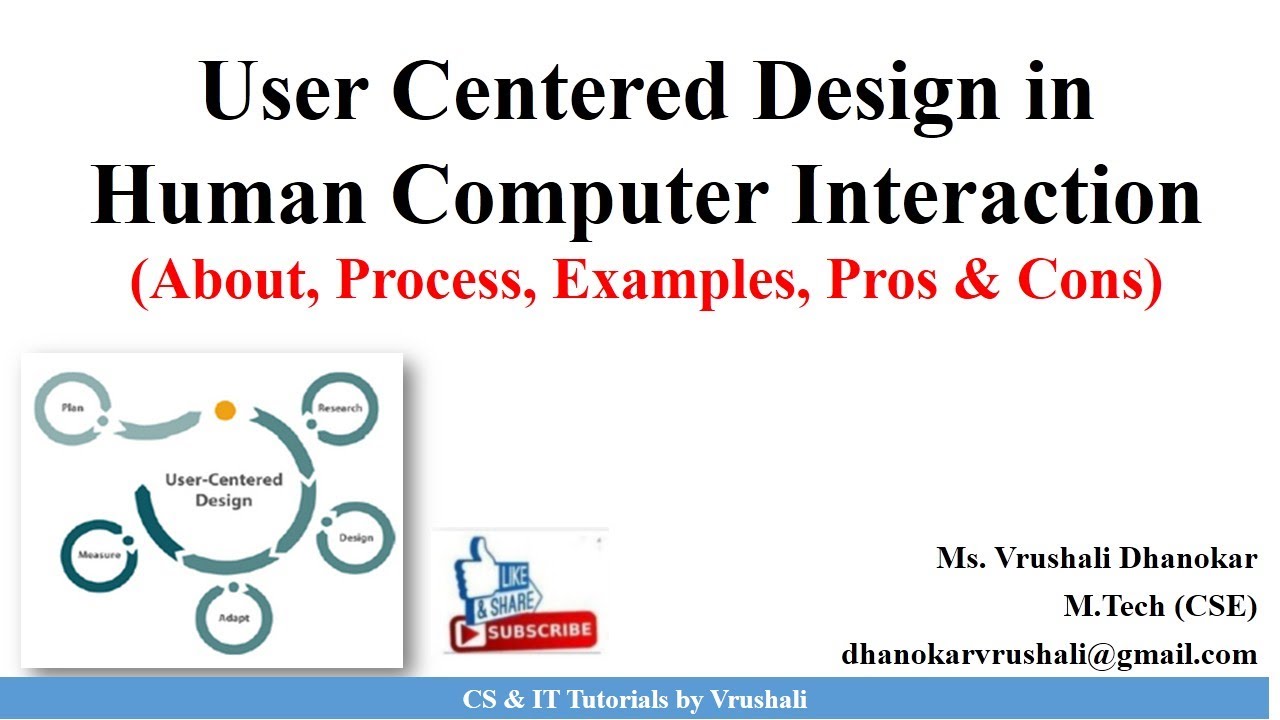 HCI 1.7  User Centered Design (UCD) Process with Examples
