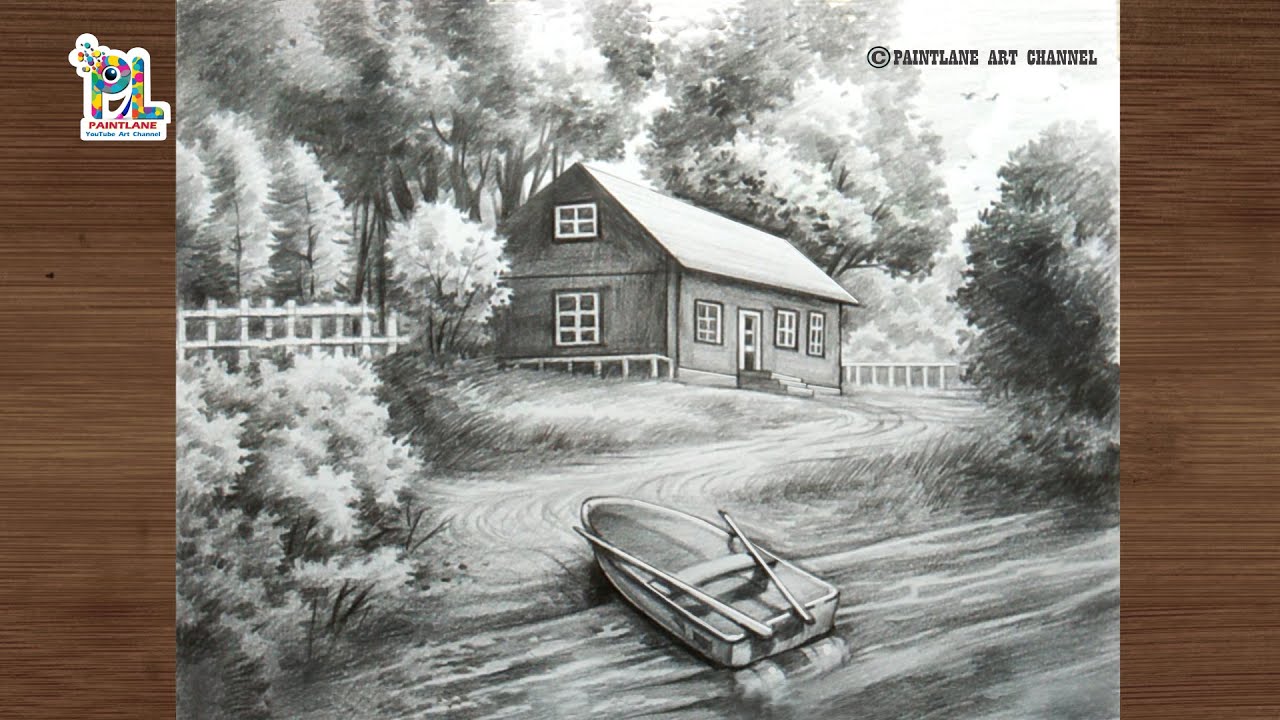 How to draw and shading nature art with pencil || Step by step drawing and shading tutorial
