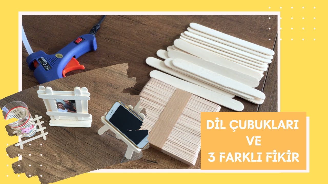 Dil Çubukları İle Yapılabilecek 3 Farklı Proje