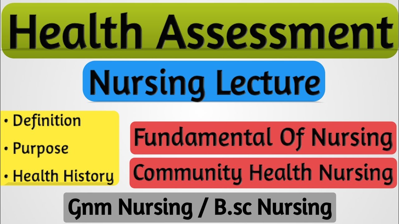Health Assessment Nursing Lecture // Health Assessment In Hindi // @NursingNotes20