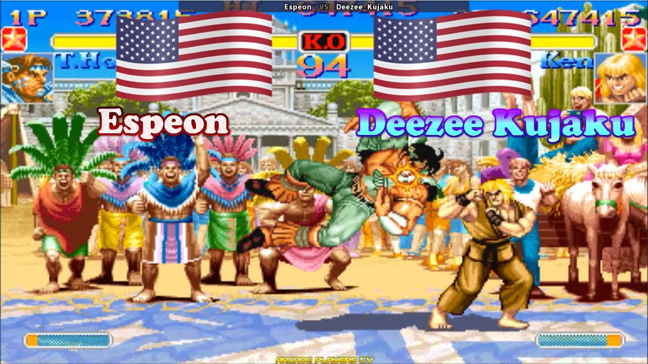 Super Street Fighter 2 Turbo ➤ Espeon (Usa) vs Deezee Kujaku (Usa) 超级街霸2X