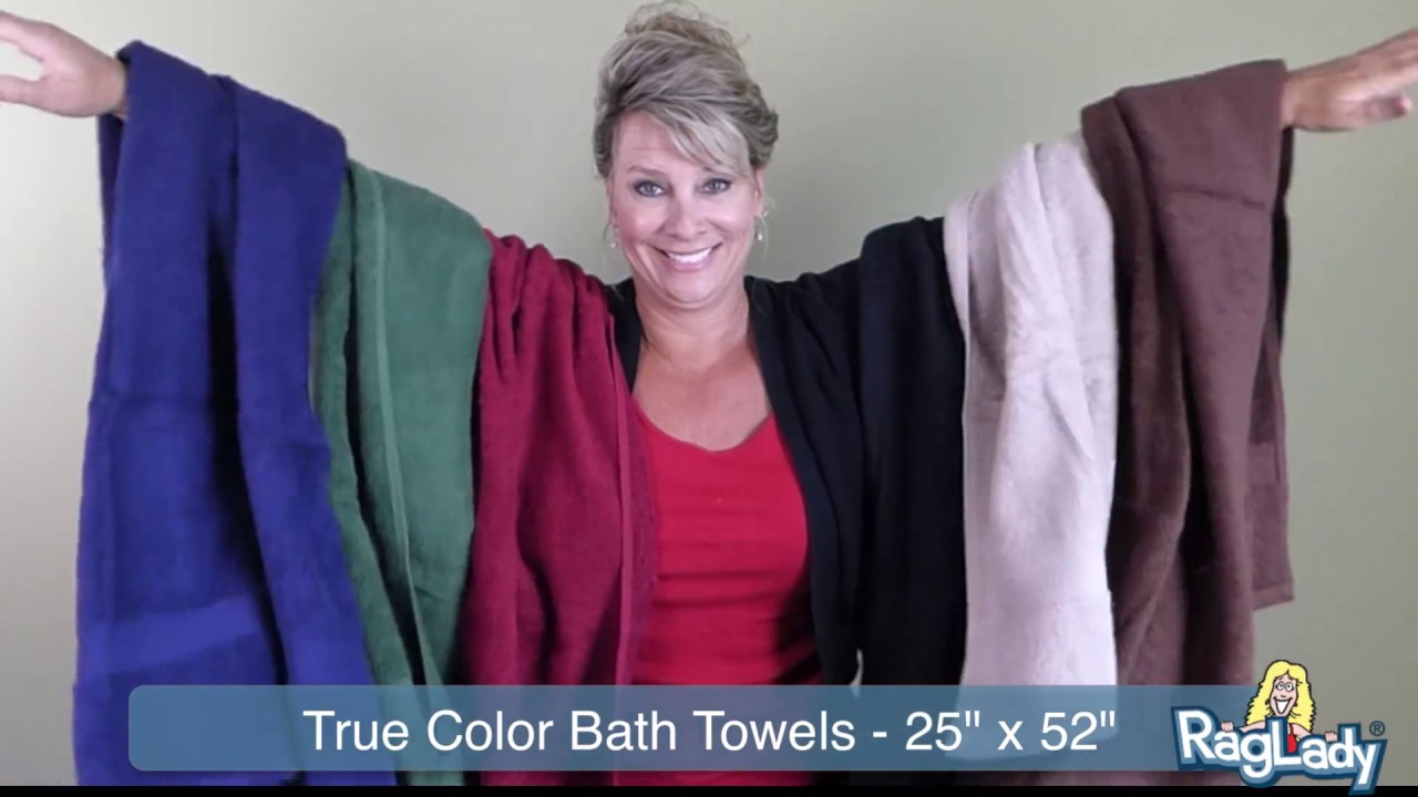 Bulk True Color Bath Towels - 25