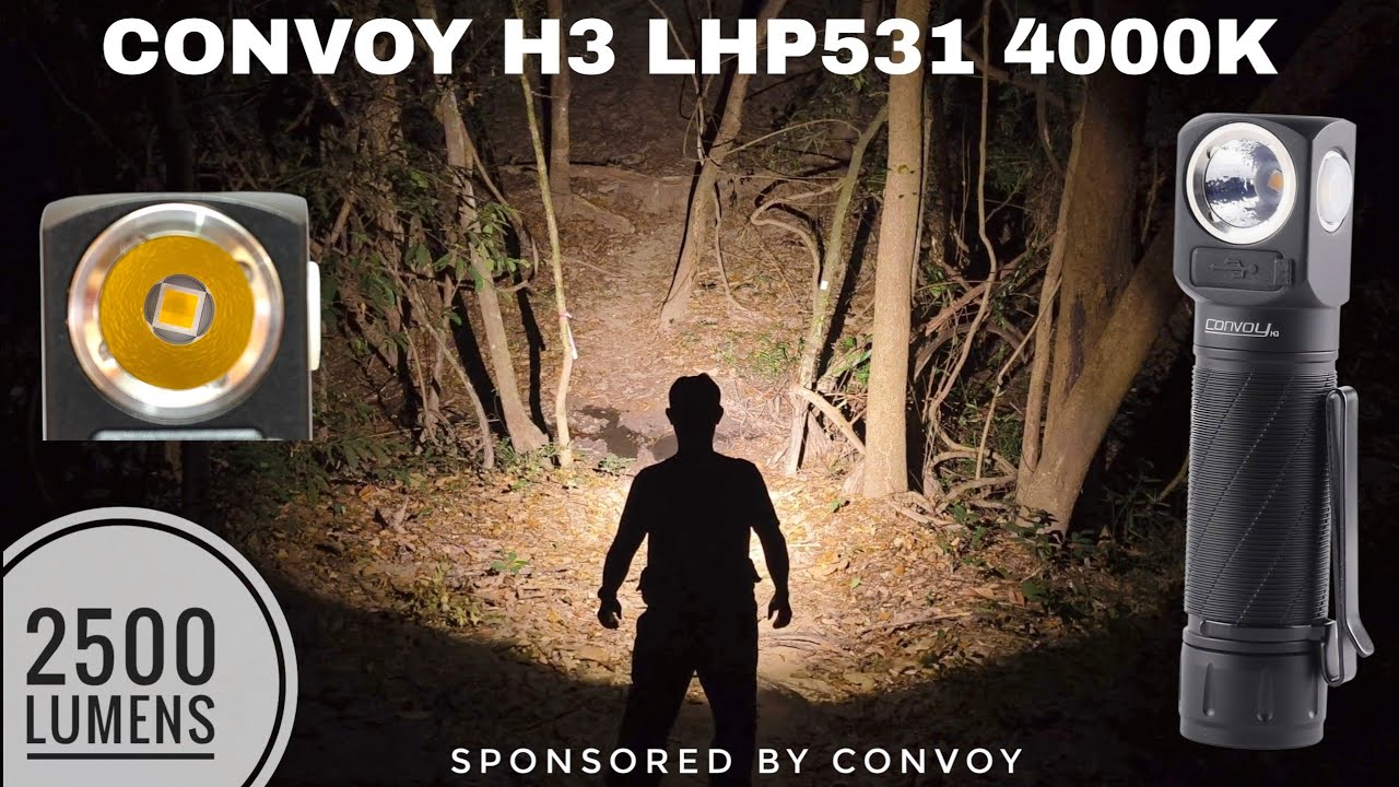 Обзор и сравнение светового потока Convoy H3 LHP531 4000K 3V 6A с H3 XHP50.3 Hi 4000K High CRI