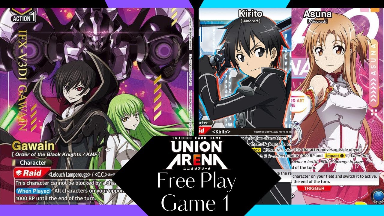 Purple Geass vs Kirito Asuna \ Union Arena / Live Gameplay