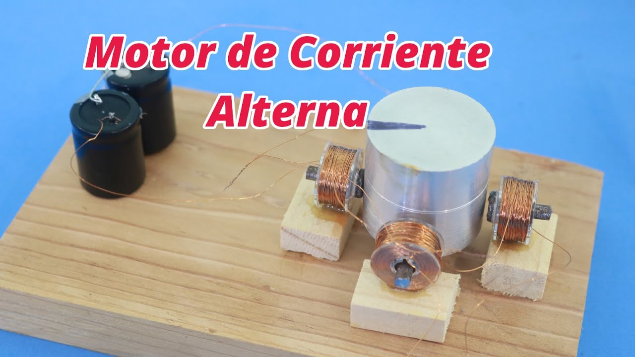 Motor Casero de Corriente Alterna 4 Polos