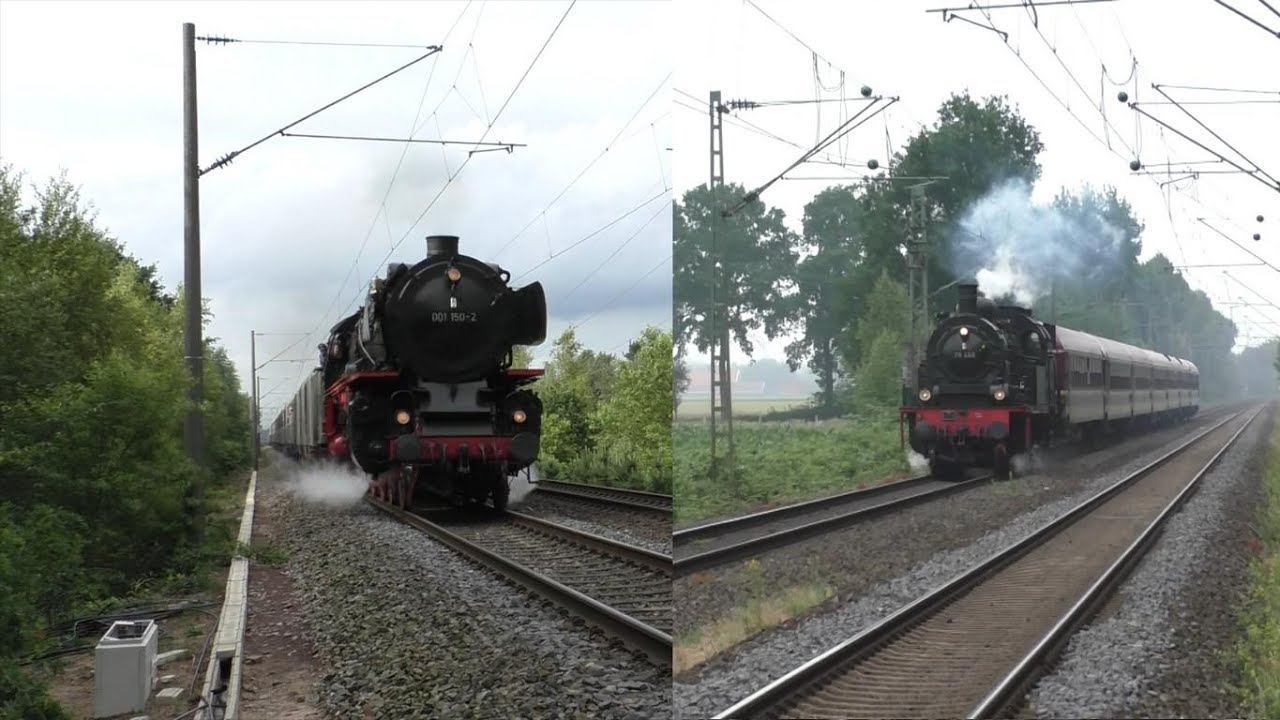 78 468 & 01 150 mit schweren Schnellzügen nach Emden - Main Line steam