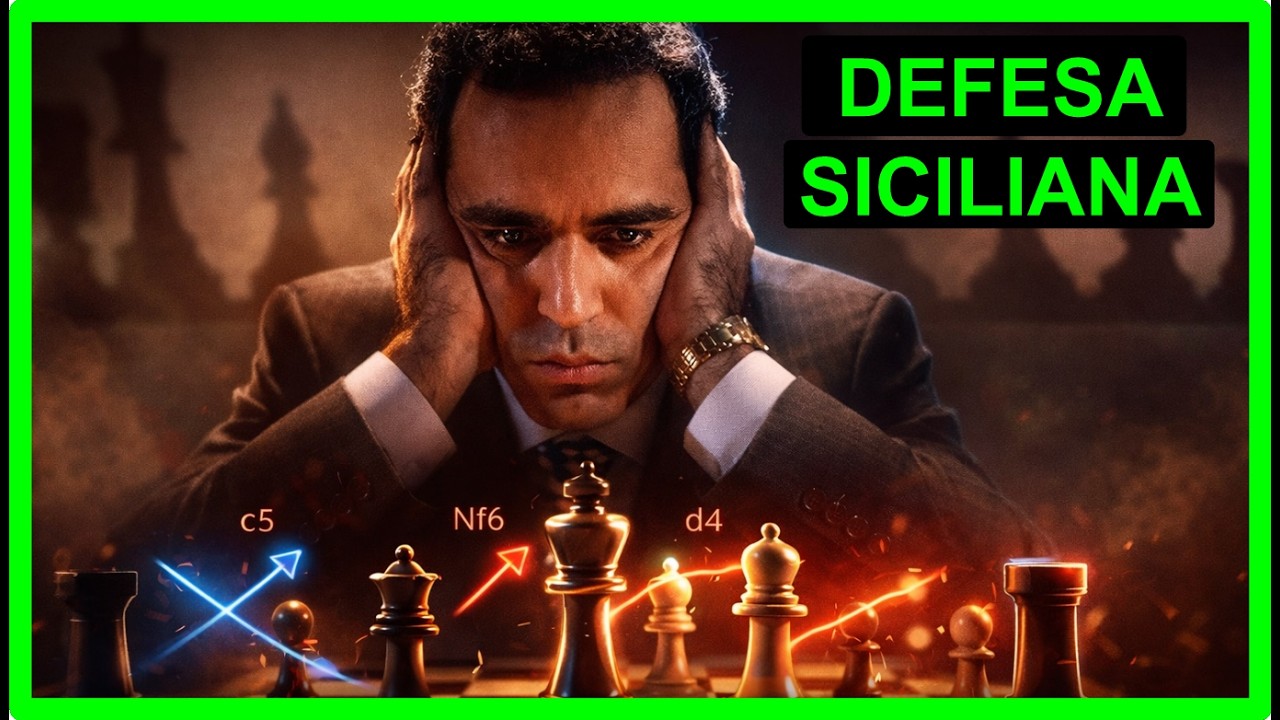 Xadrez Clássico e Agressivo | Defesa Siciliana com GARRY KASPAROV