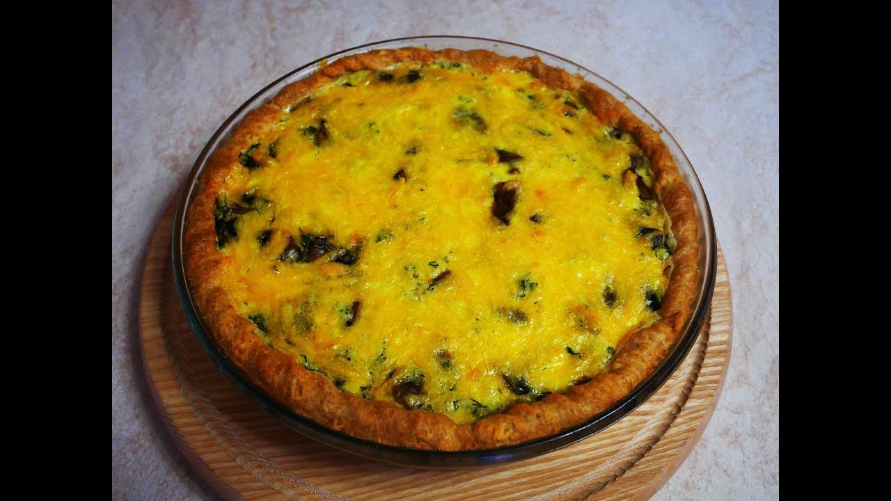 Самый ВКУСНЫЙ ГРИБНОЙ пирог  с НЕЖНОЙ заливкой