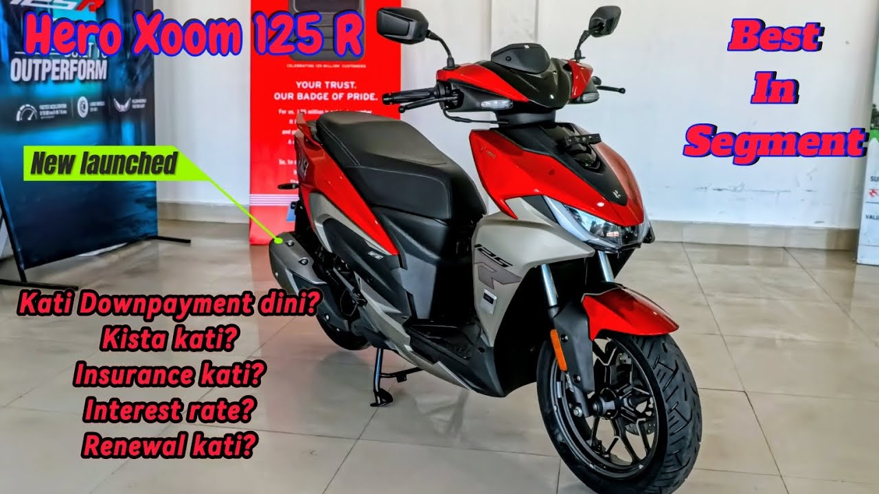 फाइनस मा लिदा किस्ता कति, कति downpayment दिनु पर्छ? | Hero Xoom125r Finance details 