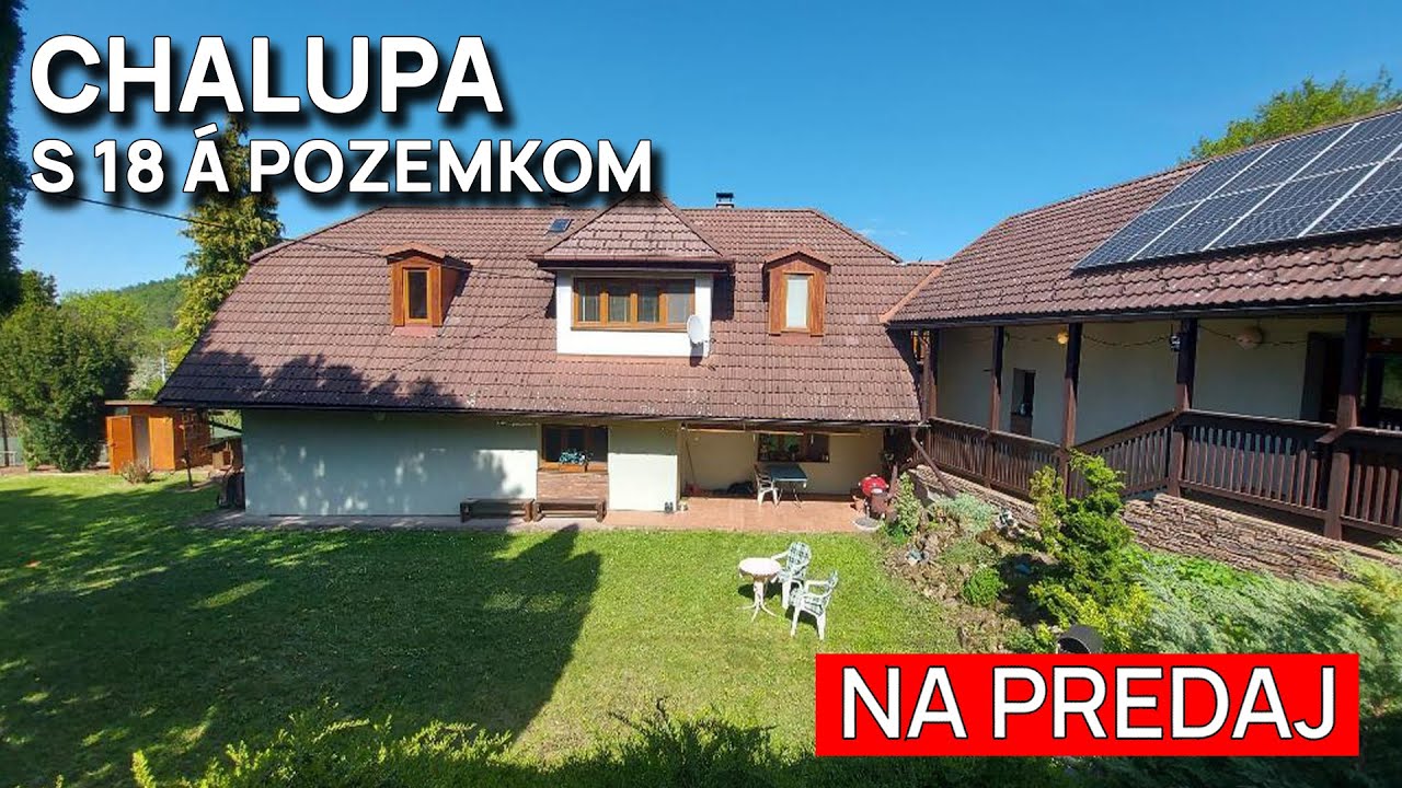 Štýlová, priestranná chalupa na 18 á udržiavanom pozemku │ CHALUPA NA PREDAJ
