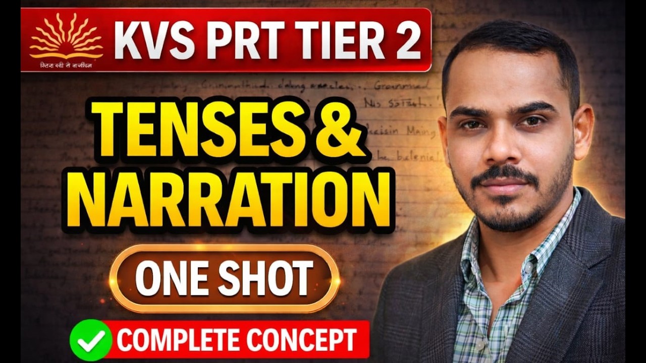 Tenses + Direct - Indirect Speech | Most Important Class by Jay Sir #kvsprt #kvs #kvs2026