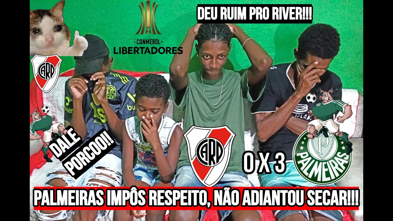 River Plate 0 x 3 Palmeiras!! Palmeiras passou o vapo!! React, Reação!!