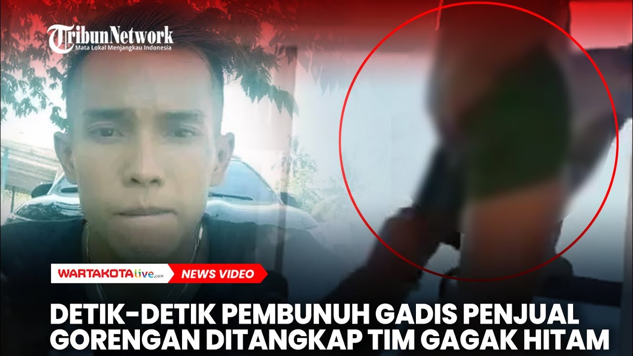 Detik-detik Tersangka Pembunuh Penjual Gorengan Ditangkap Tim Gagak Hitam