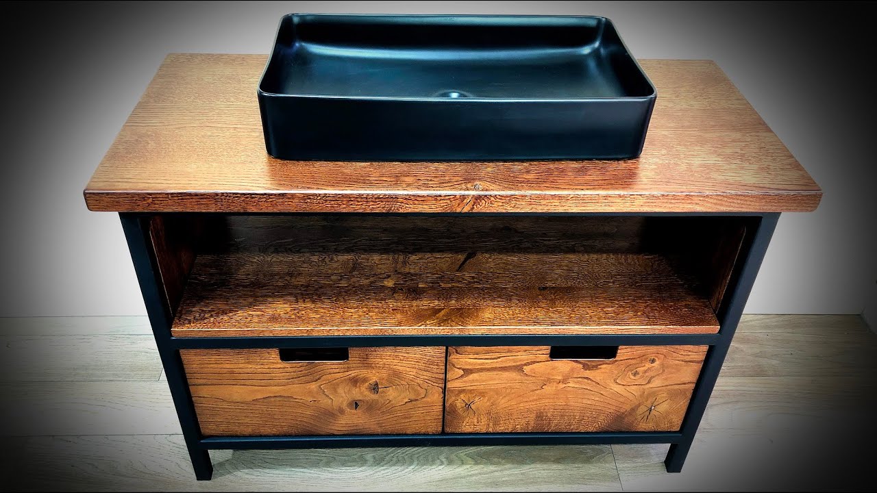 Washbasin cabinet. Тумба под раковину в стиле Loft.