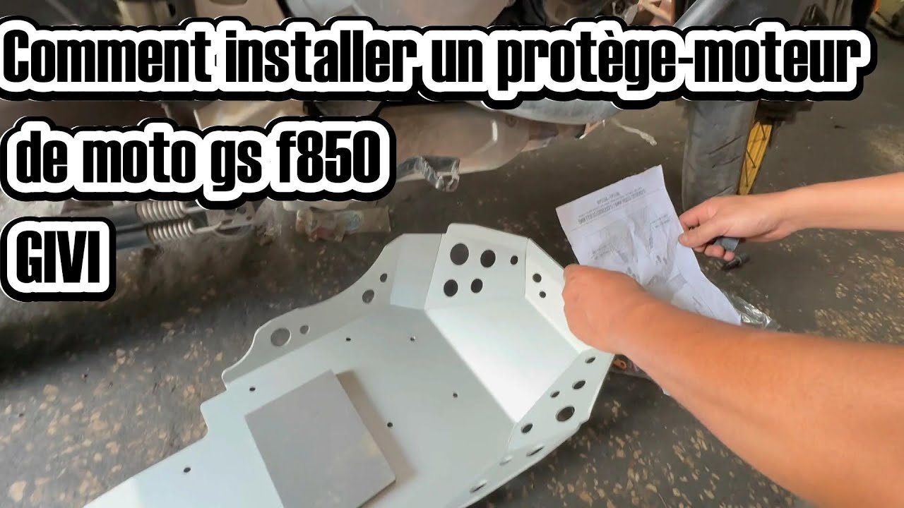 How to install a motorcycle engine guard givi طريقة تركيب حامي المحرك للدراجة النارية