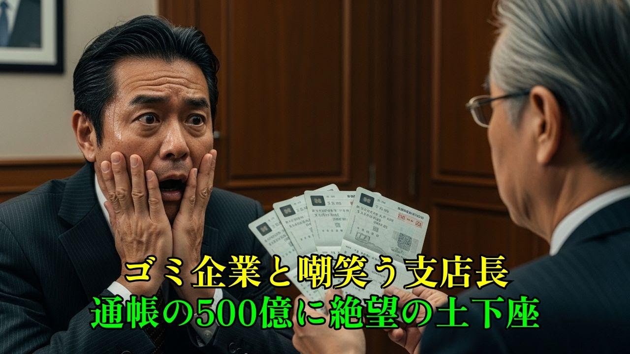 「どうせゴミ企業だろw」と見下した支店長→老人の通帳は500億！驚愕の結末