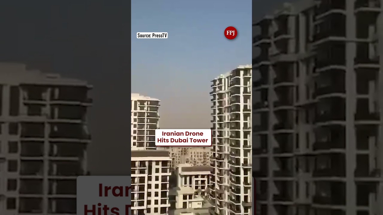 Iranian Drone Strikes Tower in Dubai but Fails to Explode | UAE Security Alert