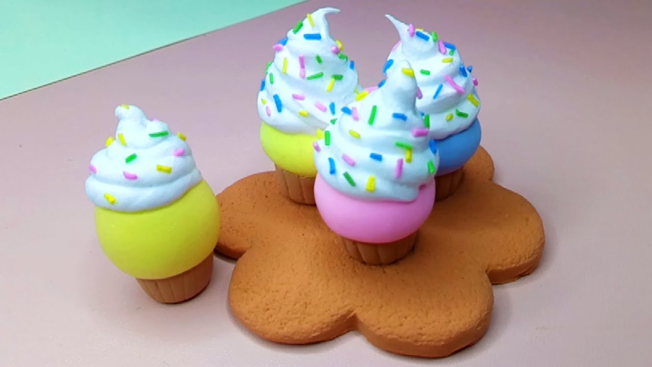 Diy Miniature Food Clay | Diy Miniature Cupcake Clay | Diy Works