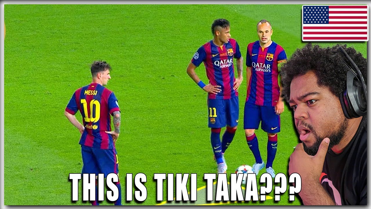AMERICAN REACTS TO - Barca: Top 10 Most BEAUTIFUL Tiki Taka Goals! (For the FIRST TIME)