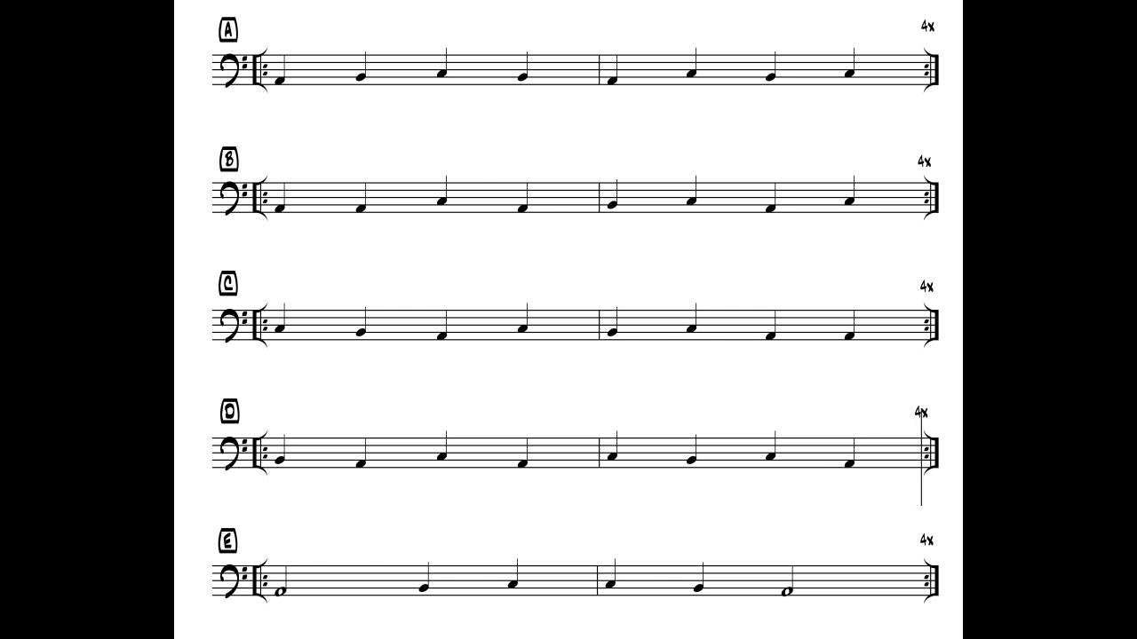 Tom Bornemann: Sightreading ABC 1 - Exercise 4