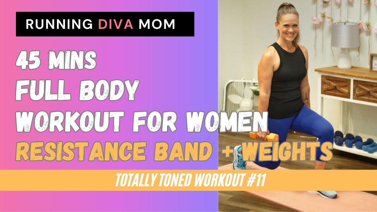 Totally Toned for Women Workout #11 | Resistance Band + recorded Weights [2/19/2021]