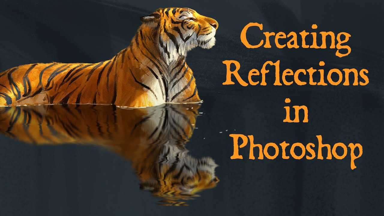 Photoshop Tutorial - Creating Reflections in Photoshop (Aaron's Art Tips Season 2 E16)