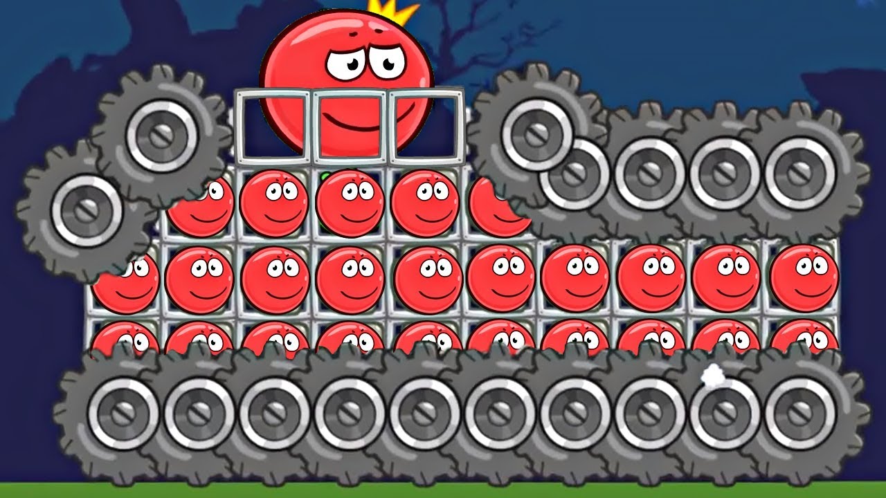 9999 КРАСНЫХ ШАРИКОВ в BAD PIGGIES - в игре Красный Шар и его Машинка Строим с Спуди - Red Ball 4