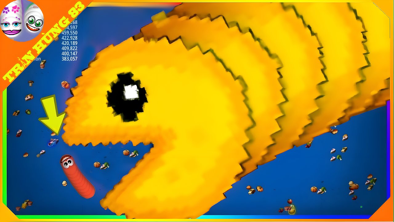 🐍WORMSZONE.IO | GIANT SLITHER SNAKE TOP 01 / Epic Worms Zone Best Gameplay! | Trần H&ugrave;ng 83