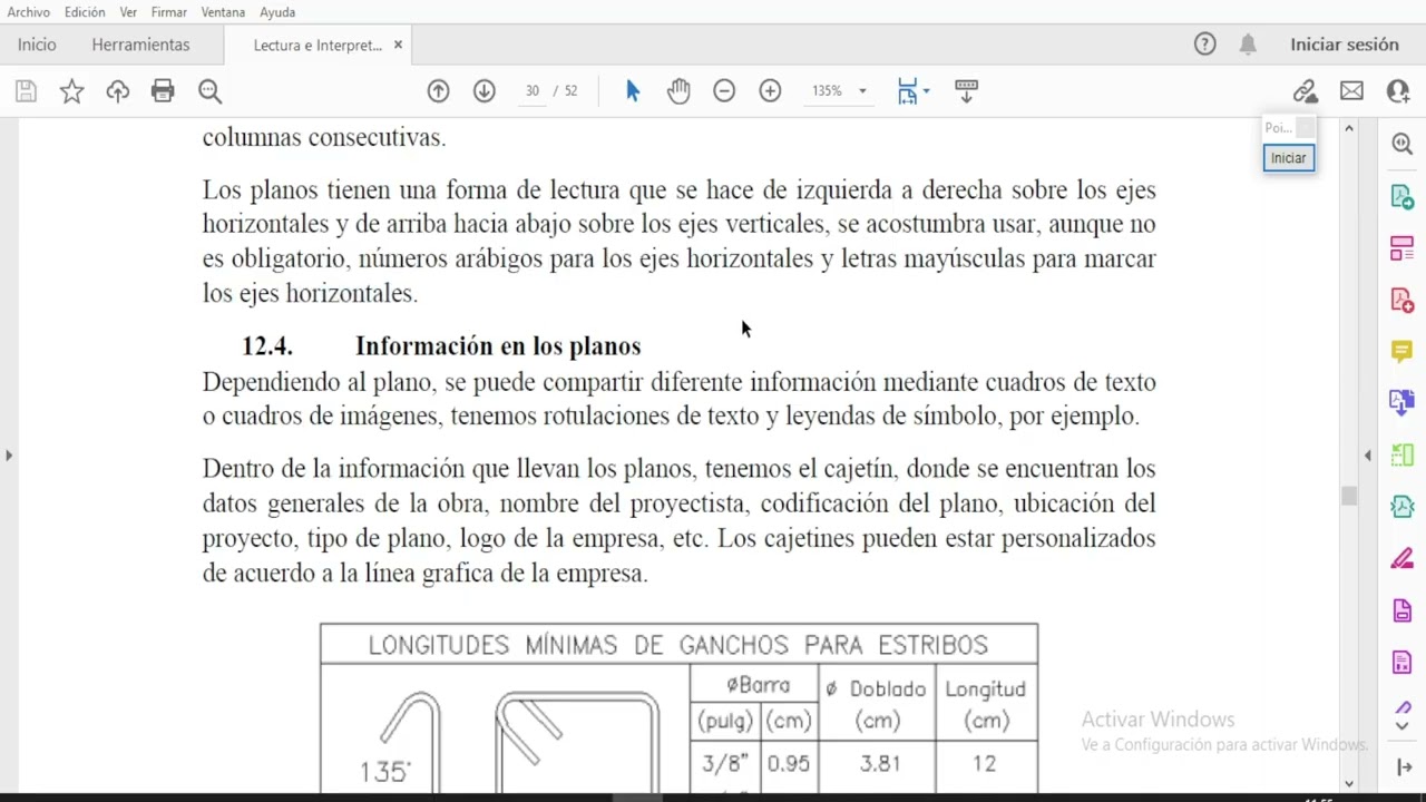 16. Elementos que componen un plano