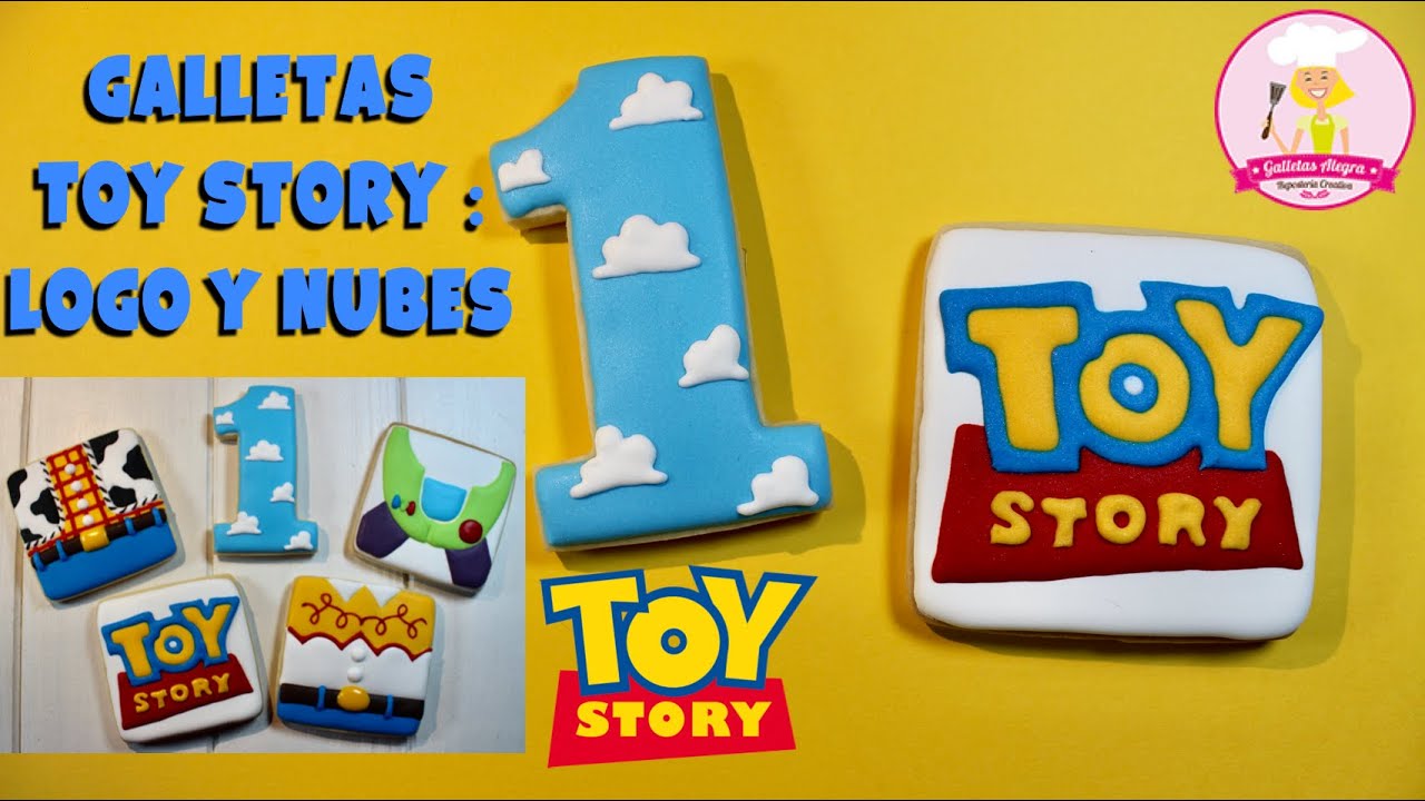 GALLETA DE LOGO Y NÚMERO DECORADO - TOY STORY | DÍA DEL NIÑO | ROYAL ICING | GALLETAS ALEGRA