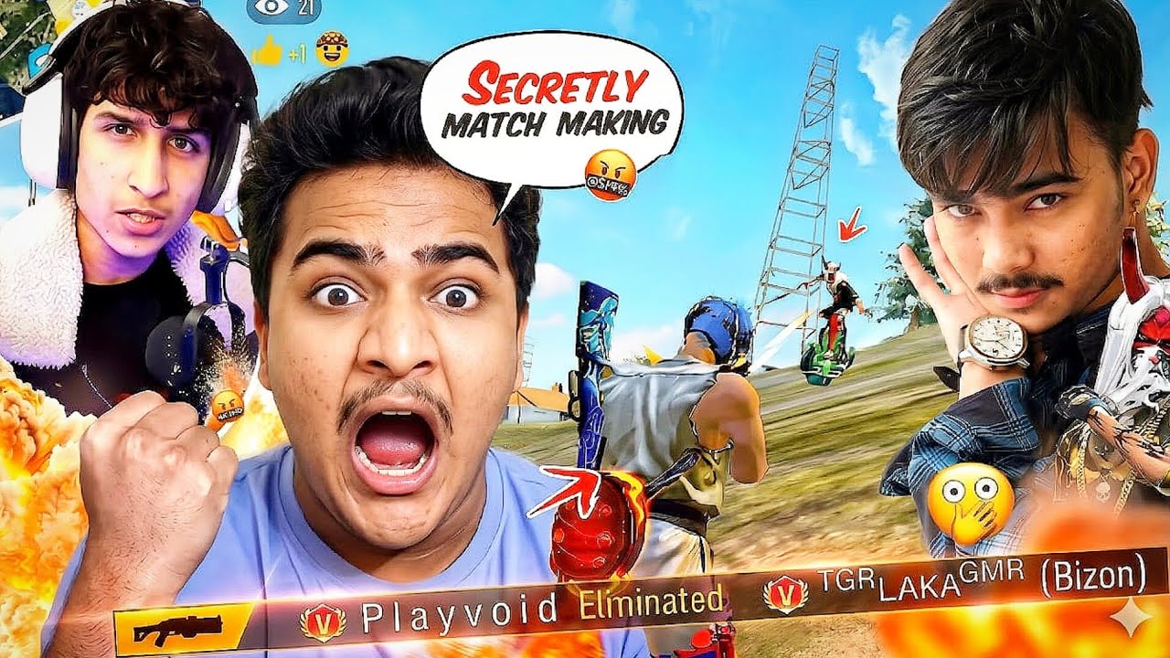 HACKER Vs V BADGE in the Last Zone! The Most DANGEROUS Lobby 😱🔥#matchmaking #freefire 