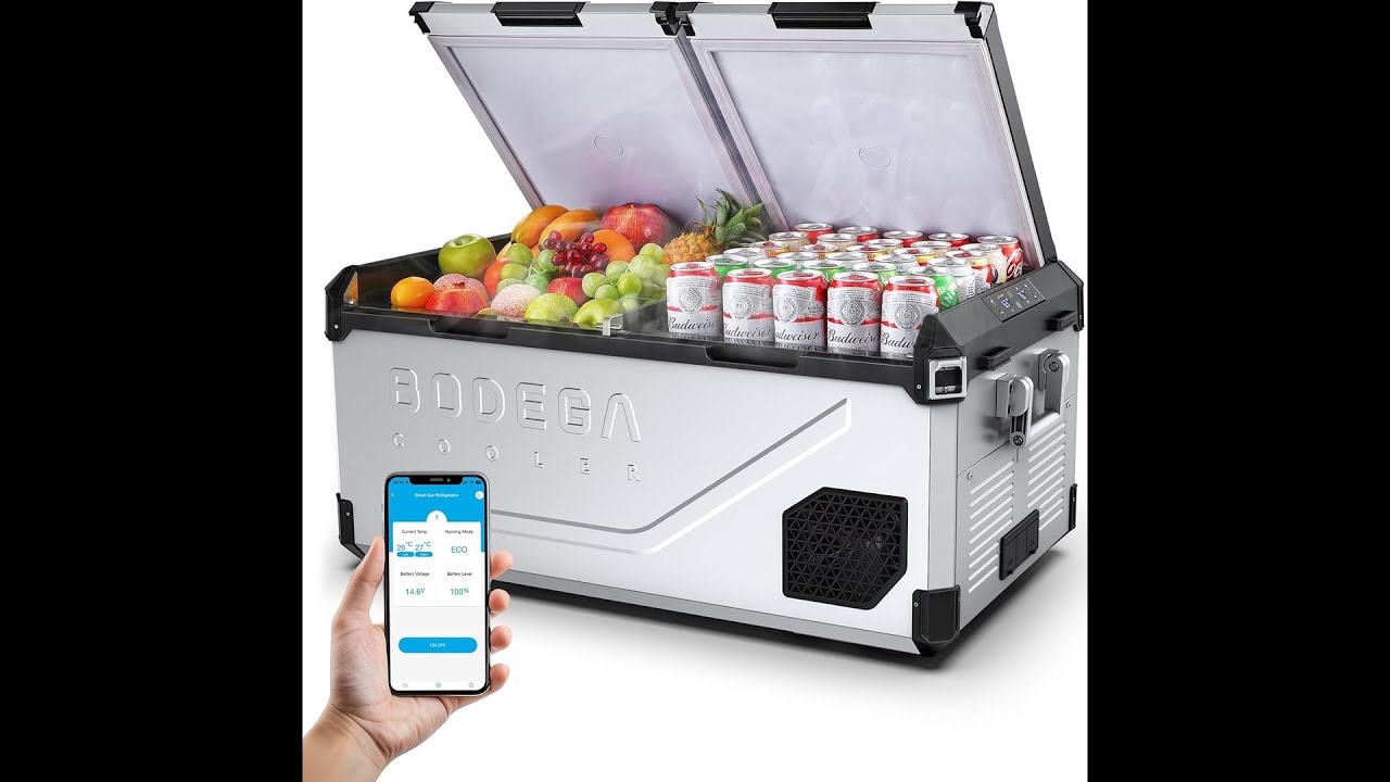 BODEGA 75L Dual Zone 12V FridgeFreezer The PERFECT Cooler for Camping & Road Trips
