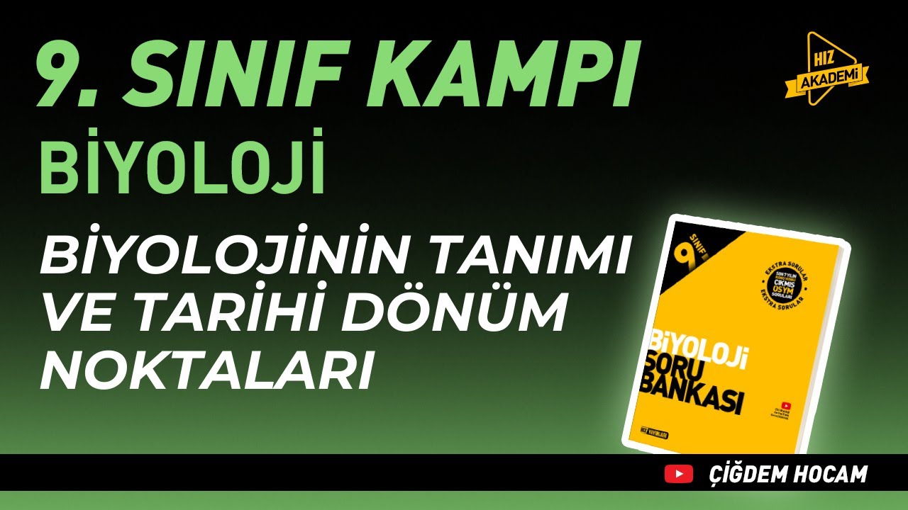 Biyolojinin Tanımı ve Tarihi Dönüm Noktaları | Hız Akademi 9. Sınıf Biyoloji